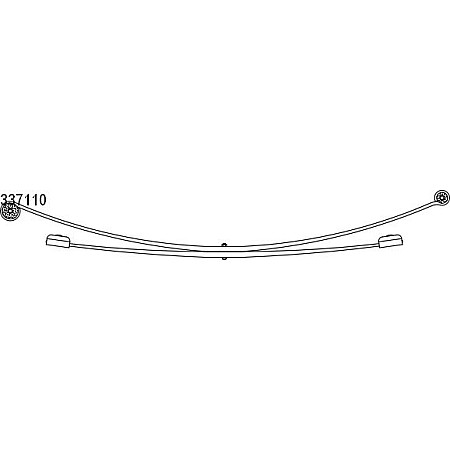 Pachet arc cu foi Leaf spring rear no.of blades: 2x740 MERCEDES SPRINTER 3-T B903 VW LT 28-35 II LT 28-46 II 2.1D-Electric 02.95-07.06 LS GERMANY 337110-LS