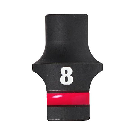 "Tubulare si accesorii Socket impact Hexagonal 1/2"" metric size: 8 mm finish: neagra" MILWAUKEE 4932480302