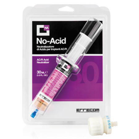 Solutie de curatat si clatit sisteme A/C ERRECOM NO-ACID 30 ml -Neutralizator kwasow w systemach klimatyzacji do 134a/R1234yf. Szczegolnie zalecany do ukladow po wymianie zatartej sprezarki ERRECOM ER TR1124.C.J7