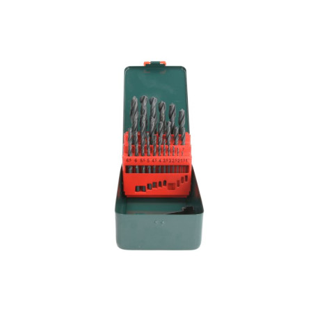 Burghiu Kit burghiu HSS-R 25buc destinat pentru: metal METABO 627152000