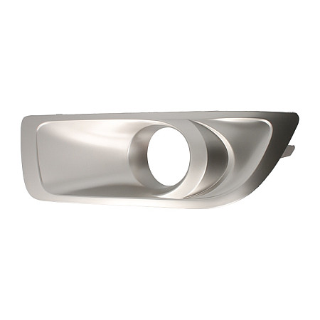 Grila ventilatie, bara protectie Acoperire bara fata Fata Dreapta cu gauri pentru lampa de ceata argintiu SUBARU OUTBACK 09.09- 09.09-05.13 BLIC 6502-07-6715916P