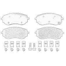 Set placute de frana Fata MERCEDES X 470 2.3D/3.0D 09.17- OE MERCEDES 470 420 53 00
