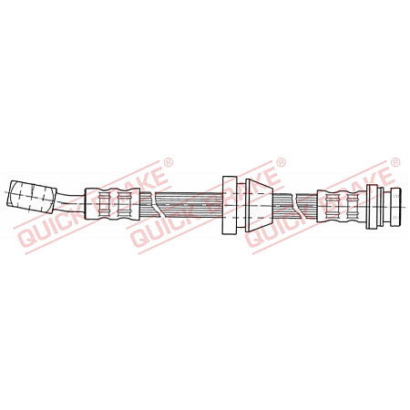 Furtun frana Furtun/conducta de frana flexibil Fata Dreapta/Stanga lungime 402mm M10x1 CHEVROLET MATIZ SPARK DAEWOO MATIZ TICO 0.8-1.2LPG 01.96- QUICK BRAKE QB58.919