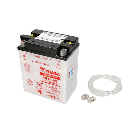 Acumulator Pornire yuasa Acumulator 12V 14Ah 190A dimensiunea socul de curent 136x91x168 cantitate de electrolit 0.9 poli + / aerisire L / L YUASA YB14-A2 YUASA