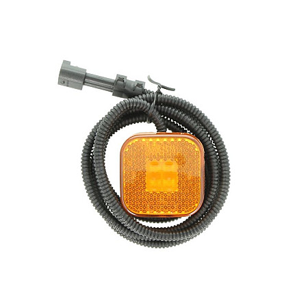 Lampa gabarit Outline marker lights L/R orange LED height 65mm width 65mm hose length 151 24V male connector with wire MAN F2000 L2000 M 2000 L M 2000 M TGA TGS I TGX I 06.93- GIANT 131-MA30271A