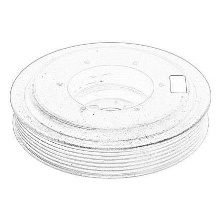 Fulie curea, arbore cotit Crankshaft pulley FIAT DUCATO 2.0D 06.11- OE FIAT 46353588