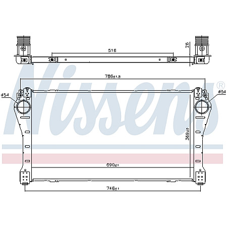 Admisie racitor de aer Supply air cooler TOYOTA AURIS AVENSIS VERSO 1.6D/2.0D 11.13-12.18 NISSENS NIS 961250