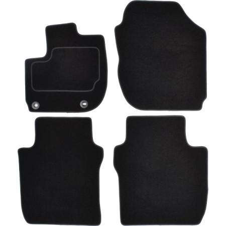 Covoras podea textil Floor mats Velours 4 pcs front/rear set colour neagra HONDA JAZZ IV 09.15- Saloon MAMMOOTH MMT A041 HON206 PRM 01