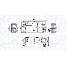 Intercooler, compresor Intercooler HYUNDAI TUCSON KIA SPORTAGE IV 2.0D 06.15- MAGNETI MARELLI 351319205760