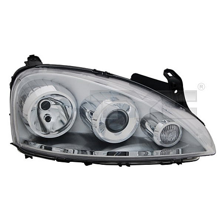 Far Lampa frontala Stanga H7/H7 electric cu motor culoare insert: cromat OPEL COMBO TOUR COMBO/MINIVAN CORSA C CORSA C/HATCHBACK TYC TYC 20-0424-05-2