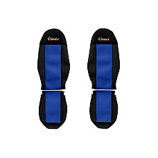 Husa scaun Huse pentru scaune Classic albastru material velours serie CLASSIC centura de siguranta a pasagerului asamblata in afara scaunului centura de siguranta a soferului asamblata in afara scaunului s F-CORE F-CORE PS12 BLUE