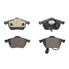 Set placute de frana Fata cu senzor de uzura integrat AUDI 100 C4 A6 C4 1.8-2.8 12.90-12.97 BRECK 20676 00 701 10