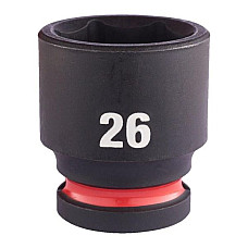 "Tubulare si accesorii Socket impact Hexagonal 1/2"" metric size: 26 mm finish: neagra" MILWAUKEE 4932480320