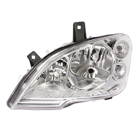 Far Lampa frontala Stanga 3*H7/W21 electric cu motor culoare insert: cromat MERCEDES VIANO W639 VITO W639 VITO / MIXTO W639 TYC TYC 20-12580-05-2
