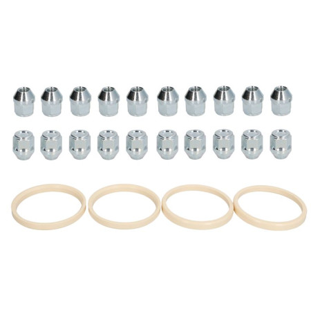 Trusa de montare a jantei de aliaj Fitting kit O 76x671 N M12x15 K21 CLOSED H29 1 kit / 4 wheels - B/N qty 20 MAK MAK 8000000339