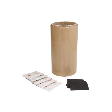 Kit de reparare a prelatei Tarpaulin repair kit transparent kit contains: Manual instruction Tape H-Plast Roll sandpaper wipes for degreasing surfaces 220x22cm CARGOPARTS CARGO-RK/TRANSPAR./ROLL22