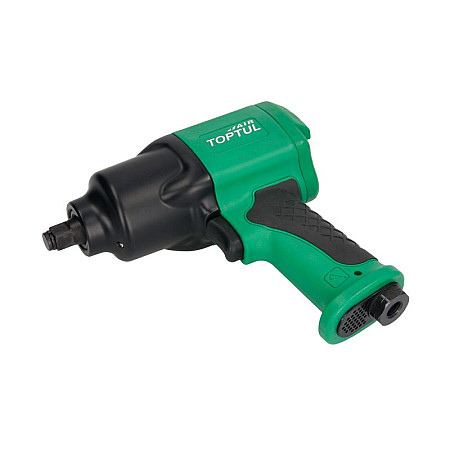 "Pistol de impact Air impact wrench external square 1/2"" 1356 Nm 9500 rev./min. air consumption: 206 l/min. weight: 23 kg wrench length: 191 mm kit contains:impact sockets wheel sockets" TOPTUL GDAE0401