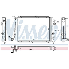 Radiator, racire motor Radiator motor  OPEL CALIBRA A VECTRA A 2.0 NISSENS NIS 63057