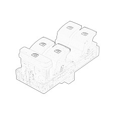 Comutator,macara geam Window lifter switch front L neagra chromium-plated SEAT ATECA LEON LEON ST 1.0-2.0D 09.12- OE SEAT 5G0 959 857GIHA