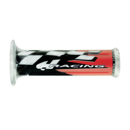 Miner Grips ghidon diametru 22 24mm lungime 120mm Culoare drum negru rosu Harri's buc ARIETE 01687 HRR