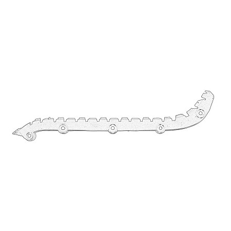 Suport, bara protectie Ghid bara de protectie Spate Dreapta plastic SKODA FABIA II 1.2-1.9D 12.06-12.14 OE SKODA 5J9 807 376