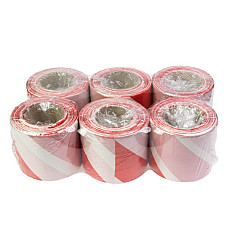 Banda adeziva Warning tape 6pcs red/white length=100m width=80mm MAMMOOTH MMT A070 711/6