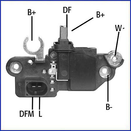 Regulator, alternator Regulator de voltaj 14/145V SMART CABRIO CITY-COUPE FORTWO 0.8D 11.99-01.07 HUCO HUCO130577