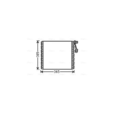 Condensator, climatizare A/C condenser 318x305x38 LANDINI REX / REX ORCHARD / REX VINEYARD 11.03- HIGHWAY 40113001HW