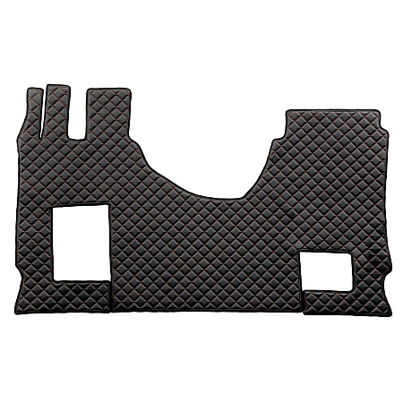 Covor compartiment picioare F-CORE pe intregul etaj scaun pasager convertibil cantitate in set 3 szt. material - piele matlasata eko culoare - negru cu fir rosu cabina lata 250 cm MERCEDES ACTROS MP4 / MP5 F-CORE F-CORE FL43 BLACK/RED