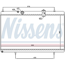 Radiator, racire motor Radiator motor  CITROEN C5 II C5 III C6 PEUGEOT 407 3.0 NISSENS NIS 61271