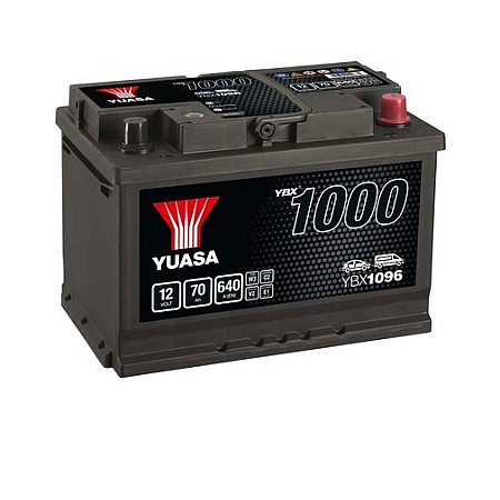 Acumulator Pornire Battery YUASA 12V 70Ah/640A YBX1000 CaCa R+ standard 278x175x190 B13 starting YUASA YBX1096