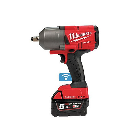 Pistol de impact pneumatic sursa de alimentare: pe baterii M18 ONEFHIWF12-502X patrat exterior 1/2 cuplu maxim: 130 / 400 / 1356Nm 18V 2 x 5Ah impachetare: valiza baterie inclusa incarcator inc MILWAUKEE 4933459727