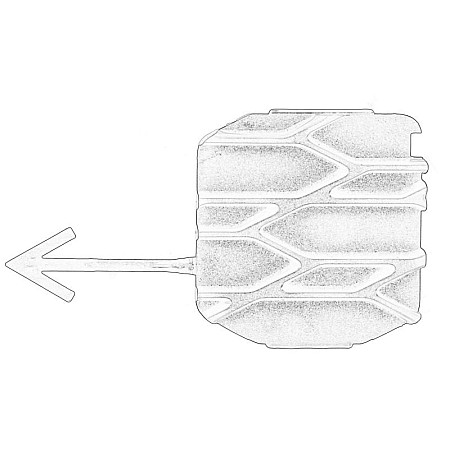 Ornament bandou bara Element bara conectarea dopului de limba Dreapta VOLVO VOLVO FM II 10.15- OE VOLVO VO82187116