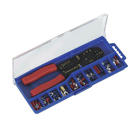 Altele scule speciale cleste Sealey Set nieilozowanych terminale de sertizare cablu impreuna cu sfaturi otwrtych SEALEY SEA S0536
