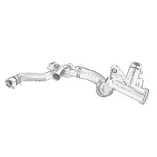 Flansa lichid racire Sistem de stub pipe along engine block intake water pump/thermostat CITROEN BERLINGO BERLINGO MULTISPACE BERLINGO/MINIVAN C3 II C3 PICASSO C4 AIRCROSS 1.4D/1.6D 07.05- OE PEUGEOT 1336AW