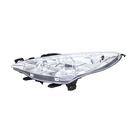 Far Lampa frontala Stanga H1/H7 electric cu motor culoare insert: cromat culoare semnalizator: transparent PEUGEOT 207 207/HATCHBACK -12.13 TYC TYC 20-1060-05-2