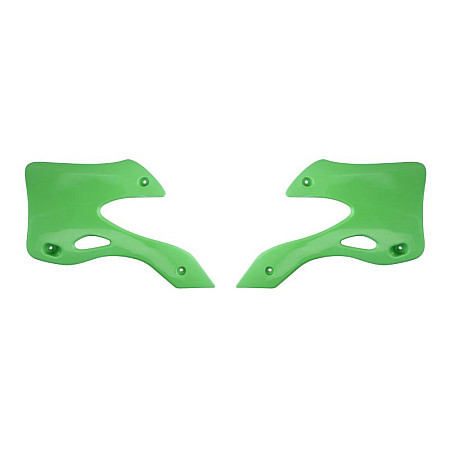 Kituri de plastic Radiator covers colour Green KAWASAKI KX 125/250 1999-2002 CEMOTO 8419200010 CEM