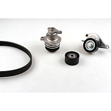 Pompa apa + Set curea transmisie cu caneluri Multi-V-Belt kit rolls and water pump NISSAN NV400 PRIMASTAR X-TRAIL III OPEL MOVANO B VIVARO A RENAULT ESPACE IV KOLEOS II LAGUNA LAGUNA II LAGUNA III 2.0D/2.3D/3.0D 08.05- HEPU PK09640