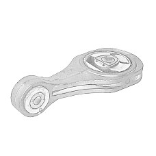 Suport motor Engine mount from gearbox side/rear L rubber-metal FIAT BRAVO II LANCIA DELTA III 1.4-2.0D 11.06-12.14 OE FIAT 51798804