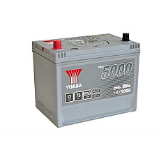 Acumulator Pornire Battery YUASA 12V 75Ah/650A YBX5000 Silver High Performance SMF L+ standard 269x174x223 B9 starting YUASA YBX5069