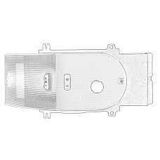 Lumini interioare Interior lighting lamp cab L top MAN TGA TGL TGS TGX OE M.A.N. 81.25201.6251MAN