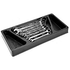 Unelte (inserturi) pentru carucioare Introduceti tava cu instrumente pentru carucior setul de instrumente 8 szt. dimensiune cartus: 190x380 mm HANS TT-32