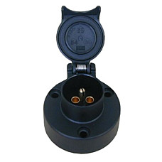 Dulie Plug-in socket number of pins/number of active pins 3 6/12/24V 25A plastic slotted JAEGER 151076EJ