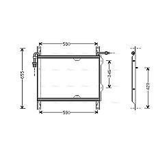 Condensator, climatizare Condensator A/C 470x610x22 DAF 95 XF XF 95 01.97-12.06 HIGHWAY 40011003HW