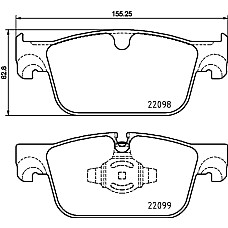 Set placute de frana Fata VOLVO S60 III S90 II V60 II V90 II XC60 II 2.0-2.0H 03.16- BREMBO P 86 028