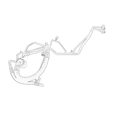 Conducta inalta presiune,aer conditionat Air conditioning hose/pipe high pressure CITROEN C2 C3 I C3 PLURIEL 1.1-1.6D 02.02- OE PEUGEOT 647794