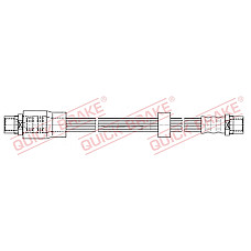 Furtun frana Furtun/conducta de frana flexibil Fata Dreapta/Stanga lungime 310mm M10x1/M10x1 AUDI A4 B5 A4 B6 A4 B7 SEAT EXEO EXEO ST 1.6-4.2 07.95-05.13 QUICK BRAKE QB22.413