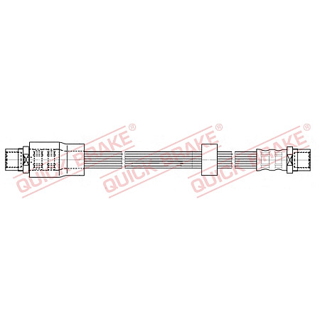 Furtun frana Furtun/conducta de frana flexibil Fata Dreapta/Stanga lungime 310mm M10x1/M10x1 AUDI A4 B5 A4 B6 A4 B7 SEAT EXEO EXEO ST 1.6-4.2 07.95-05.13 QUICK BRAKE QB22.413