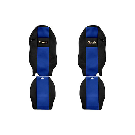 Husa scaun Huse pentru scaune Classic albastru material velours serie CLASSIC centura de siguranta a pasagerului asamblata in scaun centura de siguranta a soferului asamblata in scaun scaune cu tetiere int F-CORE F-CORE PS24 BLUE