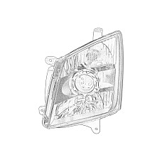 Far Headlamp L ISUZU OE ISUZU ISU8980118500